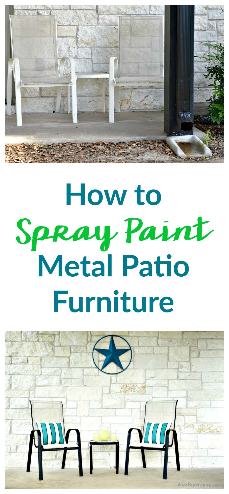 How to Spray Paint Metal Patio Furniture