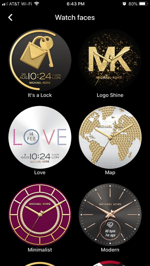 app michael kors smartwatch