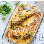 The only recipe you'll ever need - these are the best Easy Cheesy Chicken Enchiladas you will ever eat. You'll never want to order from a restaurant again.