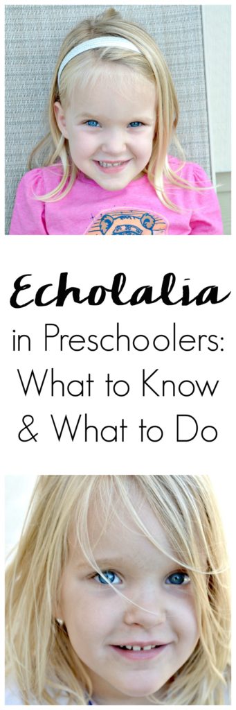 Getting my preschool aged daughter help for expressive/receptive speech disorders and echolalia. Does it mean autism? Know the warning signs and treatment options for 3 and 4 year olds with echolalia. 