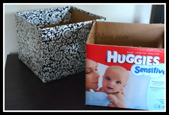 Bordered Before and After Storage Box