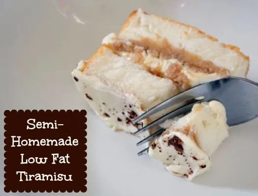 Semi homemade Low Fat Tiramisu