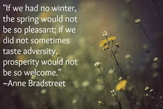Anne Bradstreet Spring Quote