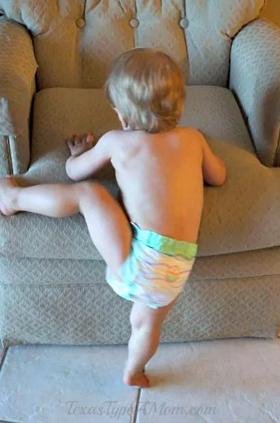 Climbing into Chair