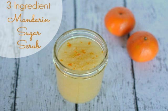 Homemade 3 Ingredient Mandarin Sugar Scrub Recipe #HalosFun #client