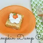 This Pumpkin Dump Cake recipe is&nbsp;a seriously easy dessert recipe. You get all the flavor of a traditional pumpkin pie without all the time mixing and baking. It doesn't get any easier than this pumpkin dump cake with yellow cake mix for your Thanksgiving dessert.&nbsp;