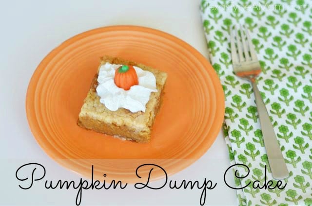 This Pumpkin Dump Cake recipe is a seriously easy dessert recipe. You get all the flavor of a traditional pumpkin pie without all the time mixing and baking. It doesn't get any easier than this pumpkin dump cake with yellow cake mix for your Thanksgiving dessert. 