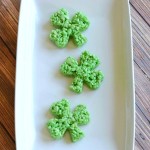 Easy Green Shamrock Rice Kirispies Treats Recipe for St. Patrick's Day