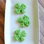 Easy Green Shamrock Rice Kirispies Treats Recipe for St. Patrick's Day