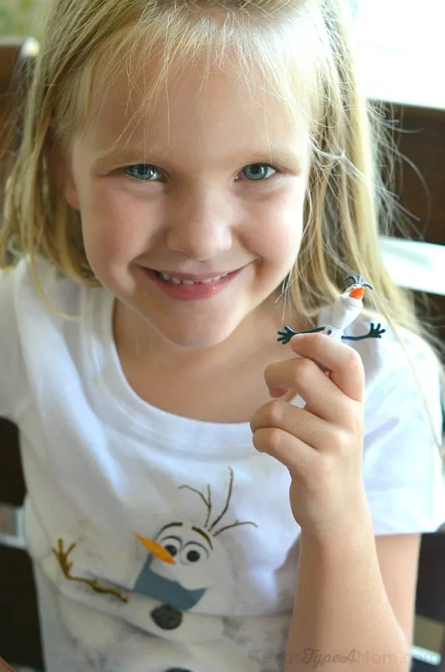 Playing with Olaf figurine #FrozenFun #shop