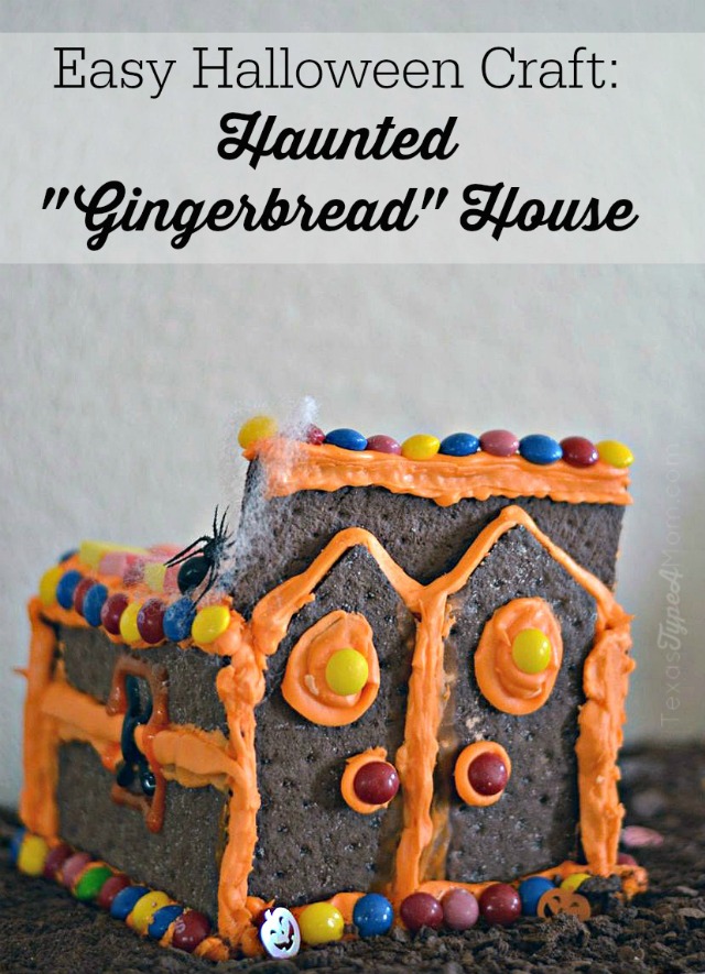 Easy Halloween Craft: Haunted "Gingerbread" House 