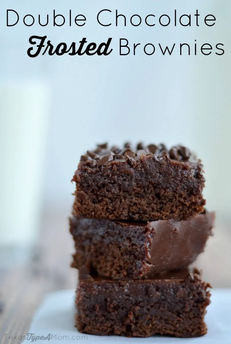 Double Chocolate Frosted Brownies Recipe
