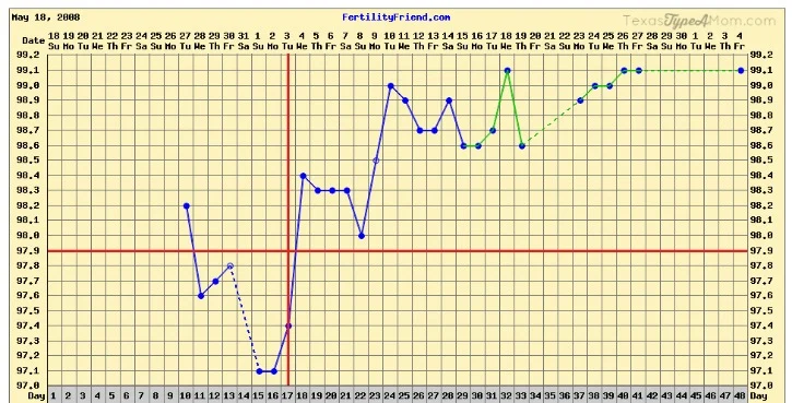 Survive the ups and downs of trying to conceive with this Getting Pregnant Survival Kit. These items are almost everything you need to survive your journey to conceive a baby. Positive Pregnancy Chart Using Basal Body Temperature