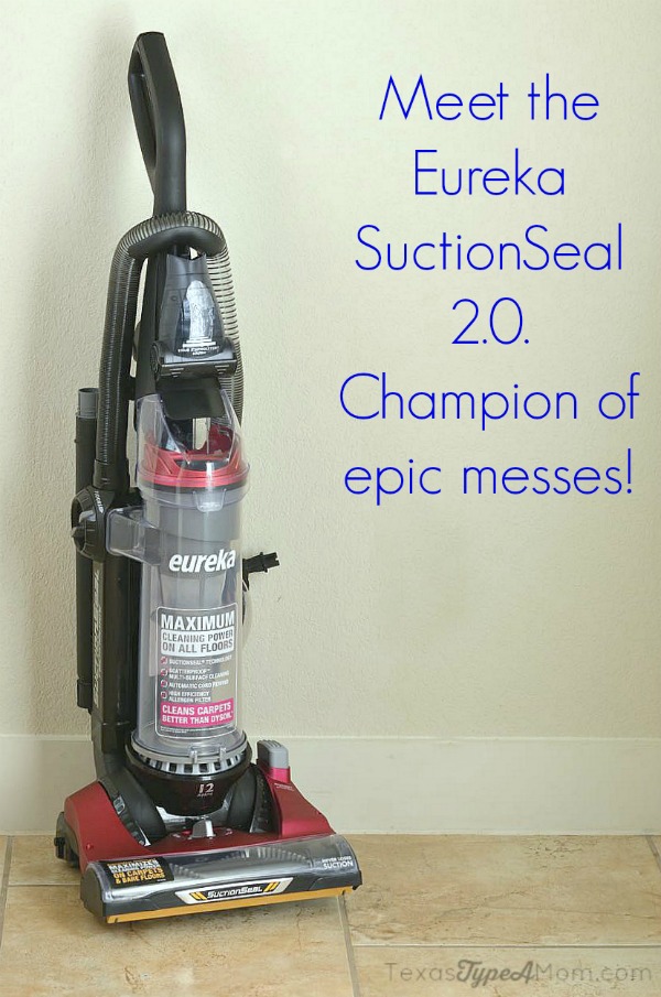 Eureka SuctionSeal 2.0 champion of epic messes #EurekaPower #ad