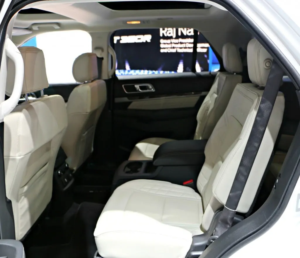 2016 Ford Explorer Backseat #Ford NAIAS