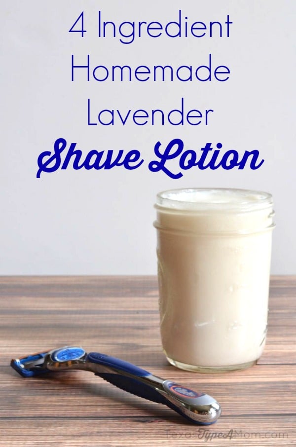 Homemade Lavender Shave Lotion