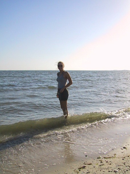 Kelly in Clearwater on Honeymoon