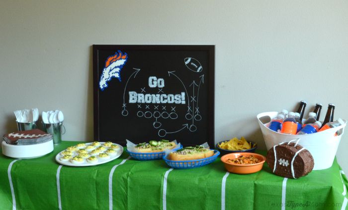 Football Homeagating Party Spread