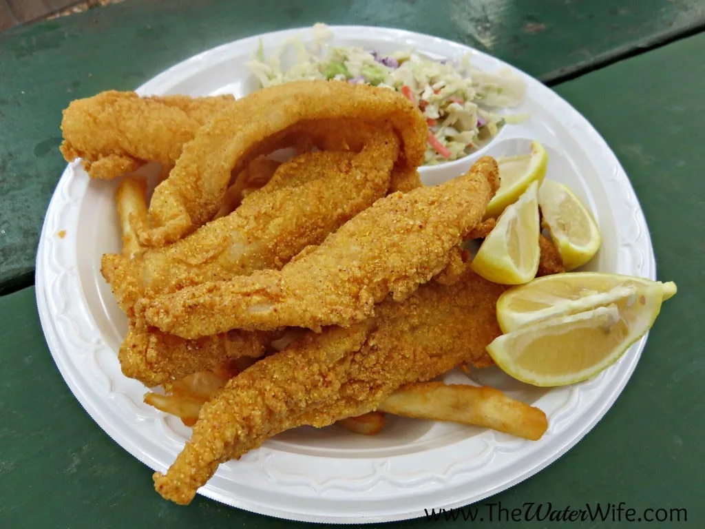 Boat House Grill Catfish Plate
