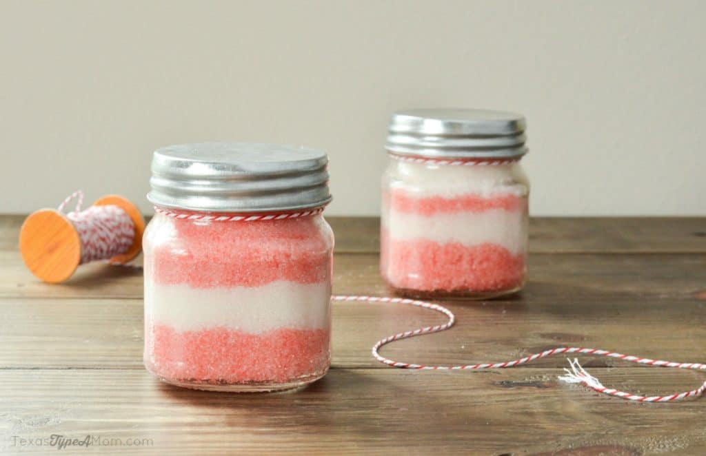 This 3 Ingredient Peppermint Sugar Scrub Recipe is an easy gift you can give to yourself or to others this holiday season. Plus, it smells amazing!