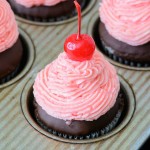 I know what I’m making on Valentine’s Day. These drool worthy Chocolate Ganache Cupcakes Recipe with Cherry Buttercream Frosting! Check out this ganache shortcut - you’ll love it!
