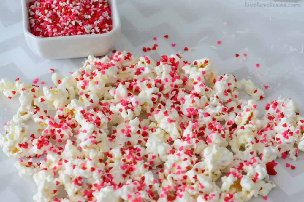 This dessert is the perfect combination of crunchy and sweet. Plus, this Valentine Popcorn recipe is so cute and easy which makes it a no-brainer for any Valentine's Day entertaining!
