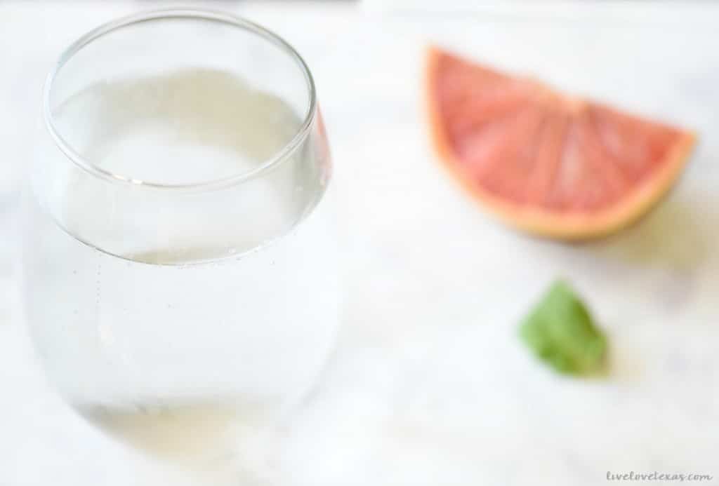 Grapefruit and Mint Infused Water