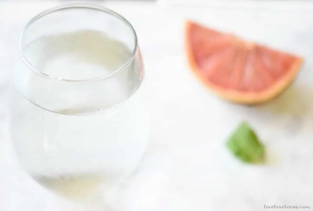 Grapefruit and Mint Infused Water