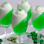 St. Patty's Day Jello Parfait Recipe. Fun and festive dessert recipe for spring!