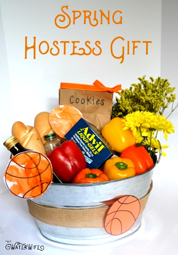 Don't show up empty handed to the next basketball party you attend, bring along this thoughtful Spring Hostess Gift Basket instead! 