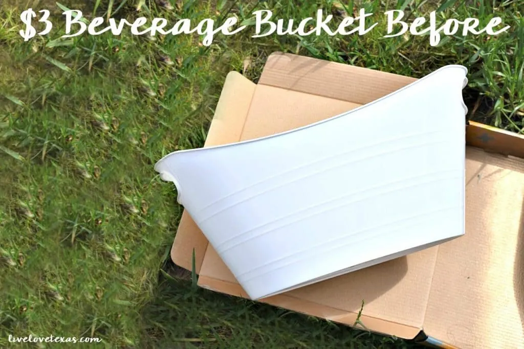 DIY Gold Gift Basket Before