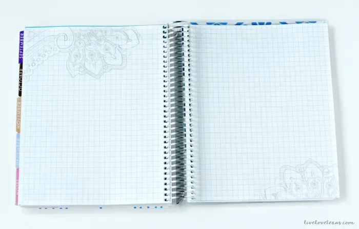 Erin Condren Life Planner Review: Graph Paper