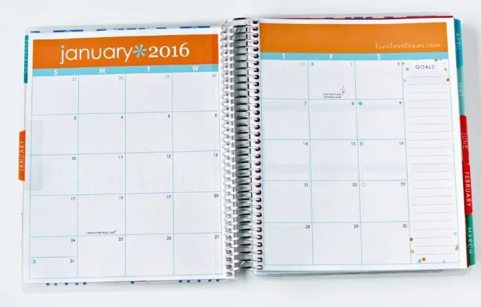Erin Condren Life Planner Review Month View