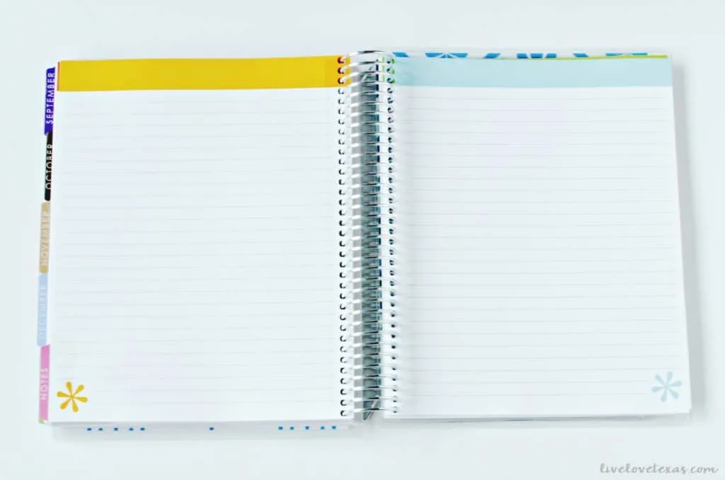 Erin Condren Life Planner Review Lined Pages