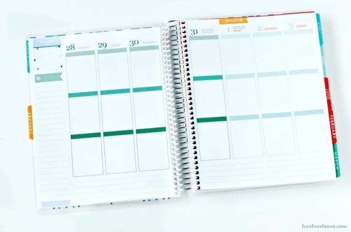 Erin Condren Life Planner Week at a Glance Spread