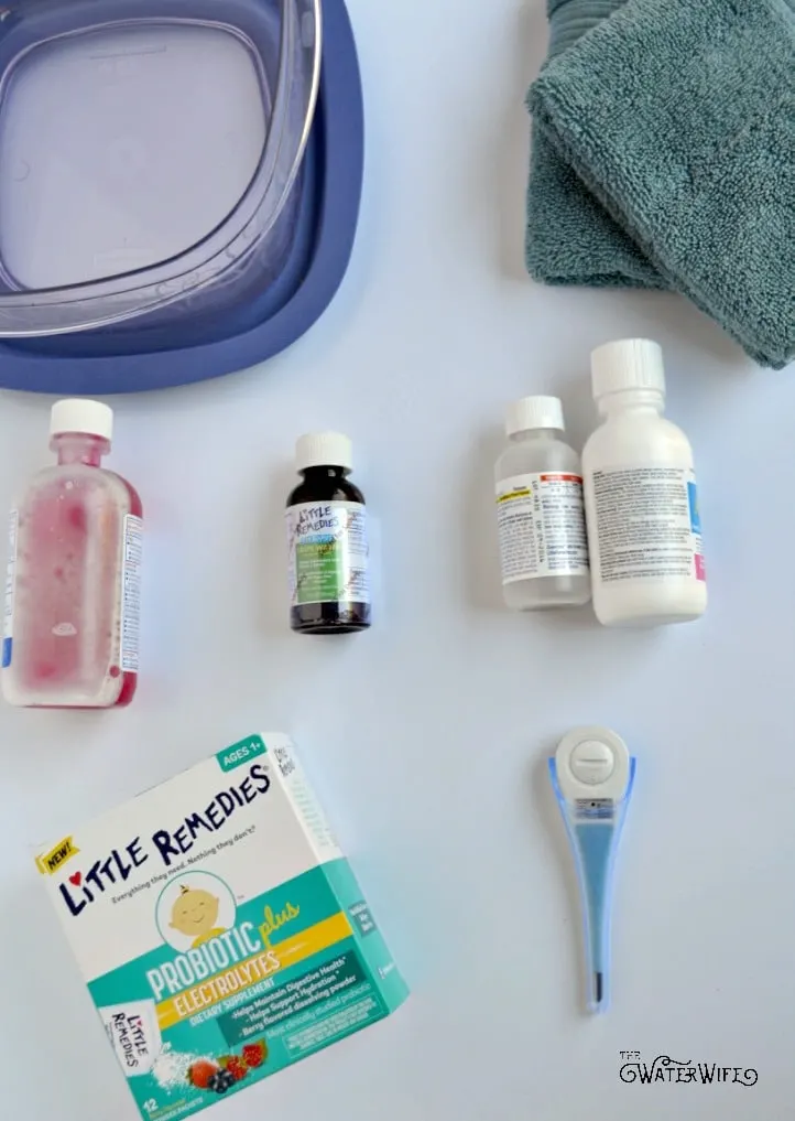 All the ideas you need to be prepared for vacation with children and creating a sick kids kit for your travel this summer!