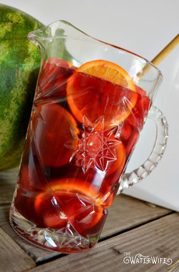 The easiest sweet red sparkling summer sangria recipe you need to try! 