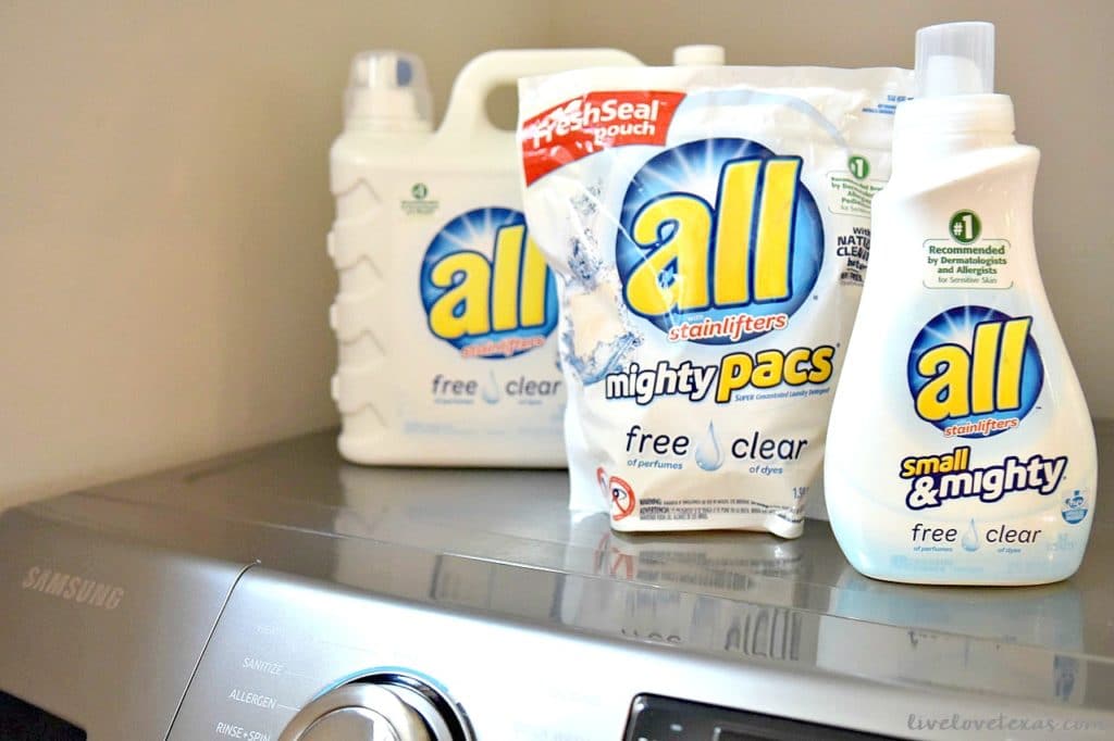 Summer Half Birthday Party Ideas: Clean up with all® free clear products