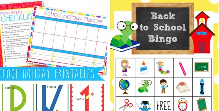 Get organized and ready for the hectic schedule of the season with these 20 Free Back to School Printables and Activities!