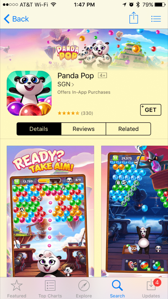 bureau Dempsey Grund Free Puzzle Bubble Game: Panda Pop App Review