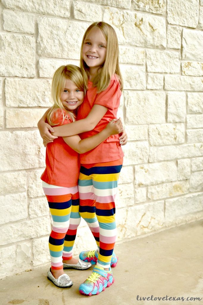 Sisters in Mini Boden for Back to School