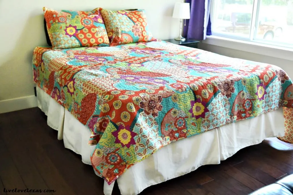 This bed is seriously amazing. It comes in a small box, delivered to your door and unfolds as a full size gel memory foam mattress. Check out this review of the Ghost Bed. 