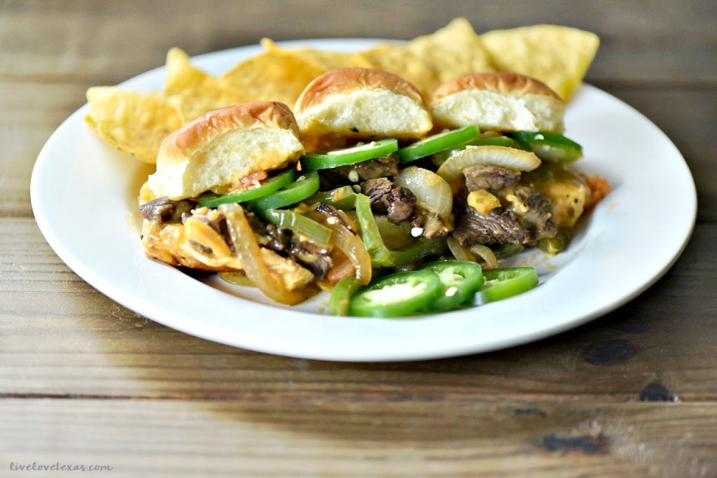 Do you love traditional Phillies? How about spice? Then you have to try this Tex Mex twist on the traditional sandwich - Spicy Texican Cheesesteak recipe.