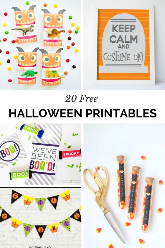 Don't spend money on Halloween decor when you could save on 20 Free (super cute and trendy) Halloween Printables! 