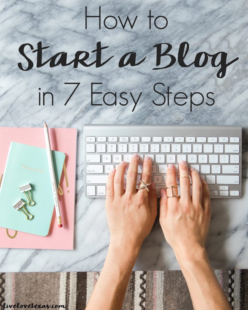 So you want to try your hand at blogging? It's easy with this step-by-step guide! How to Start a blog in 7 easy steps and start making money, too!