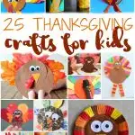 Teach the kids about Thanksgiving and keep them busy while you're cooking dinner with these 25 Thanksgiving Crafts for Kids!