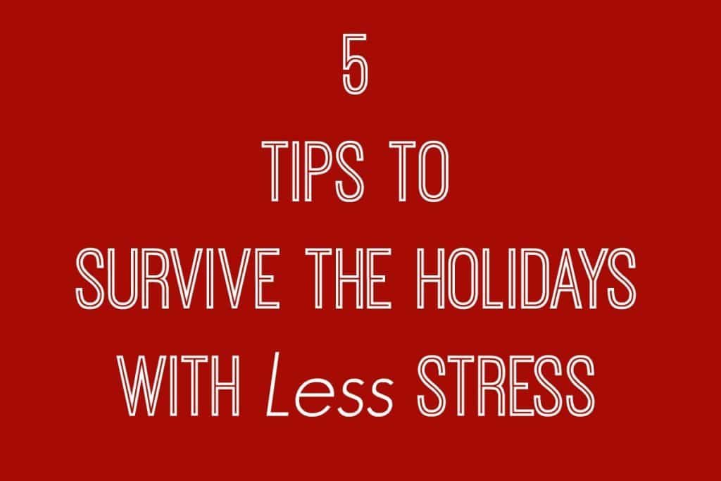 Don't let another year pass you by anxious and unable to enjoy the season. Try these 5 Tips to Survive the Holidays with Less Stress!