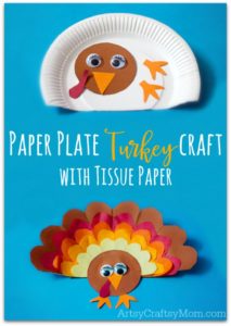 Paper Plate Turkey Thanskgiving Craft