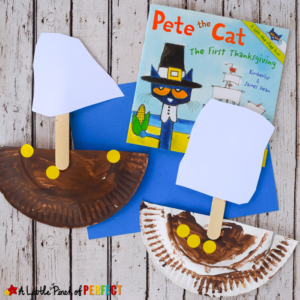 Paper Plate Boats Thanksgiving Craft