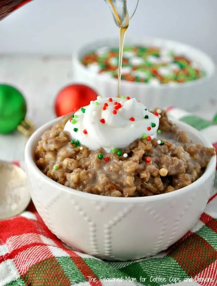 Christmas Slow Cooker Gingerbread Oatmeal Recipe